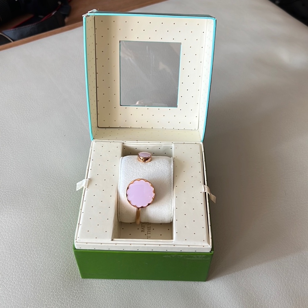 Kate spade fitness tracker in gold and blush pink